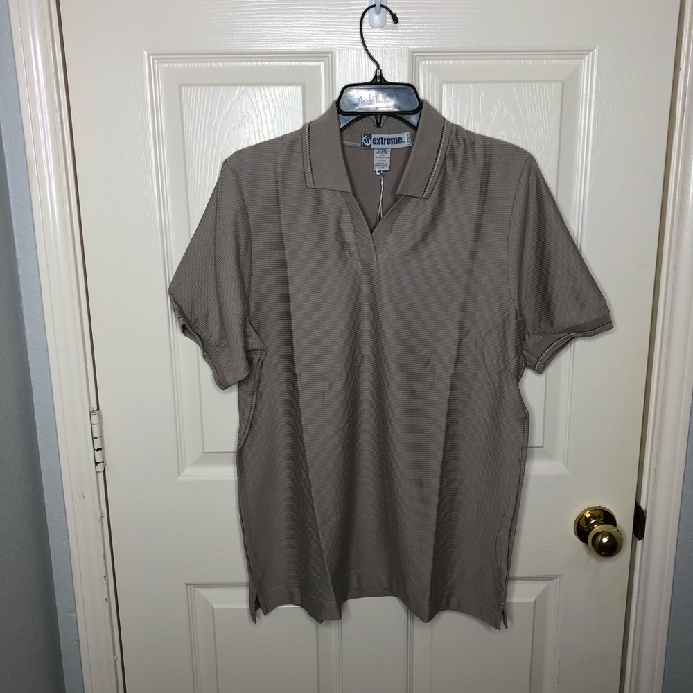 Extreme V-Neck Ladies Pullover Golf Polo Shirt L
